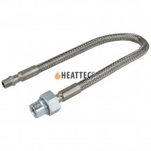 Flexible Gas Hose Stainless Steel 1/4"